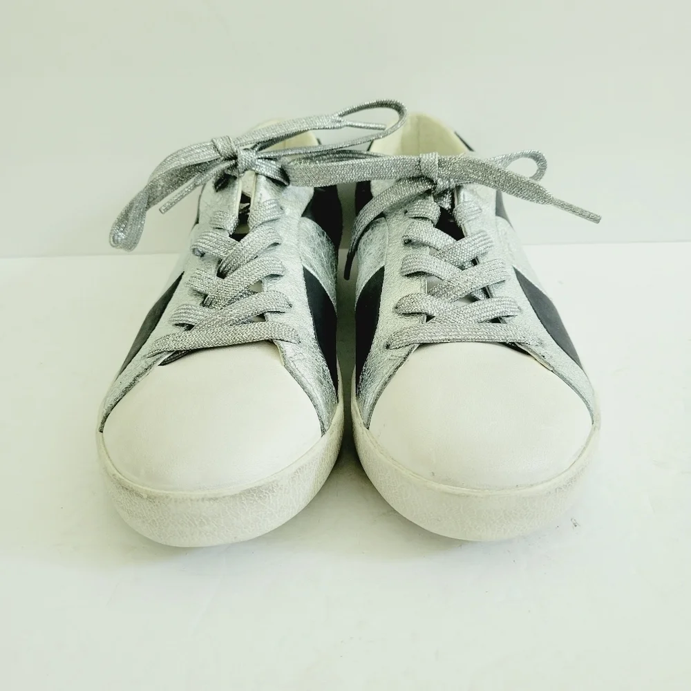 New Geox Respira Leather Italian Patent Sneakers, Size 10,5